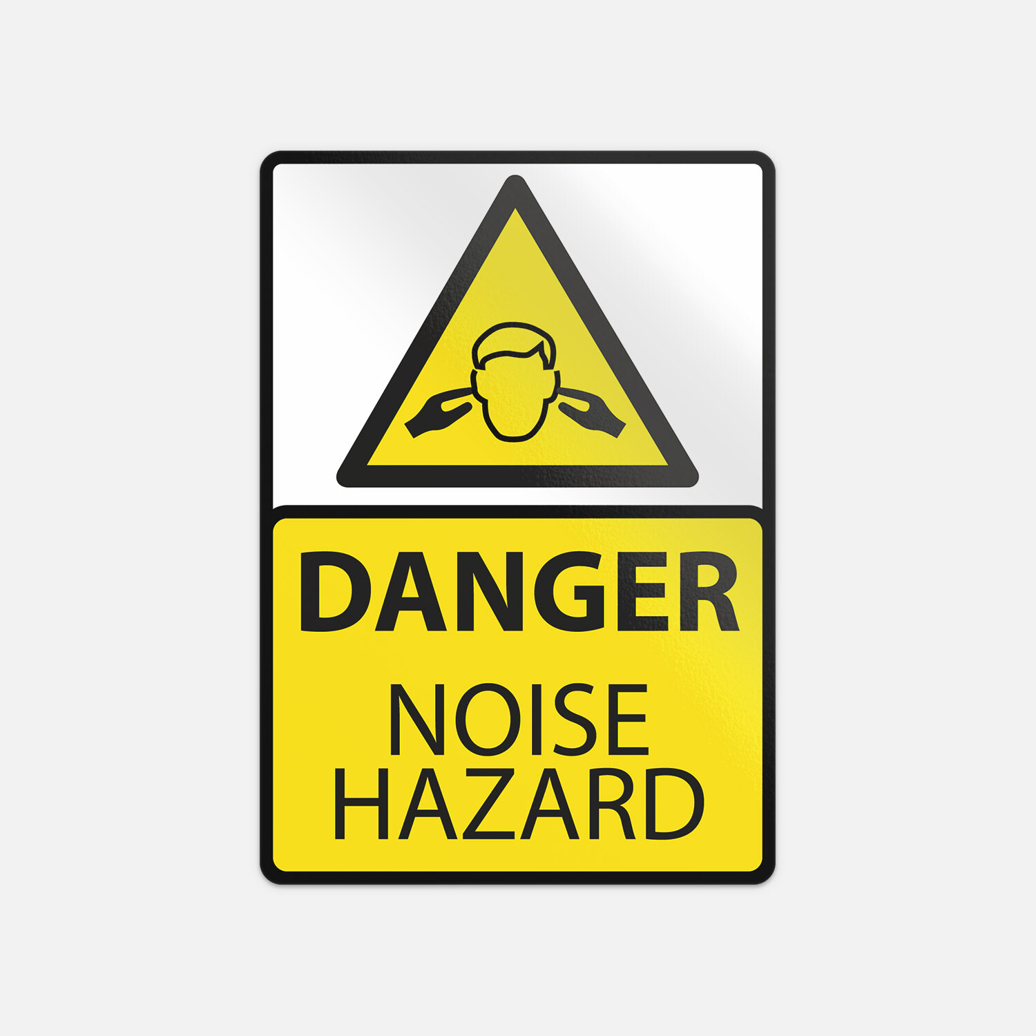 Danger Noise Hazard Ears Protection Warning Sign Vinyl Sticker Decal