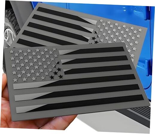 Metal American Flag Emblem Decal，American Flag Decal,for Car, Truck or Black