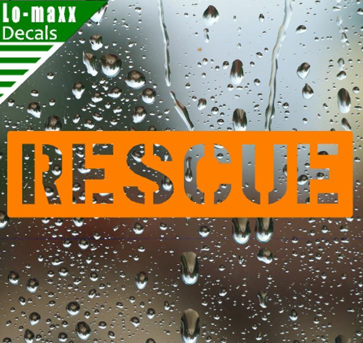 Rescue Aircraft Markings Graphic Durable High Performance Die Cut Vinyl Decal