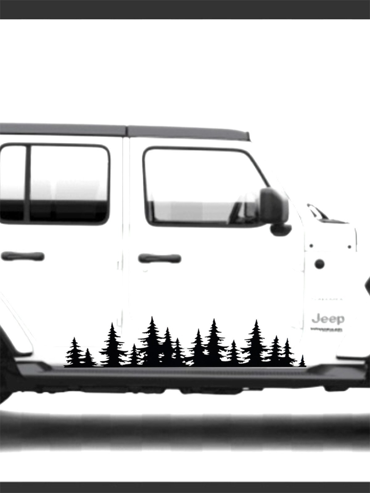 TREE LANDSCAPE SCENE BANNER large Vinyl Decal for Car Truck trailer Windows