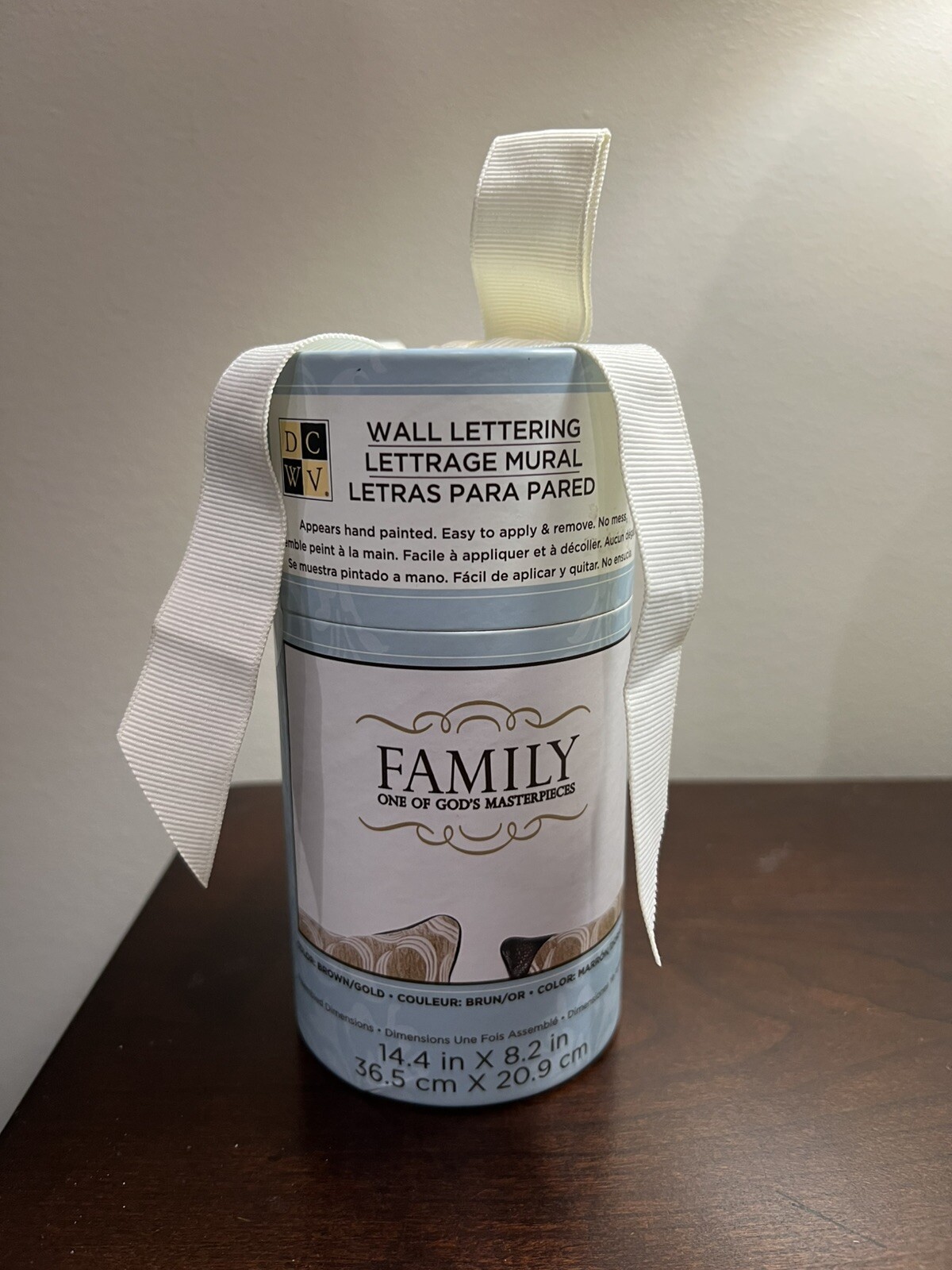 Removable Vinyl Lettering For Walls “FAMILY One of God’s Masterpiece” DCWV Home