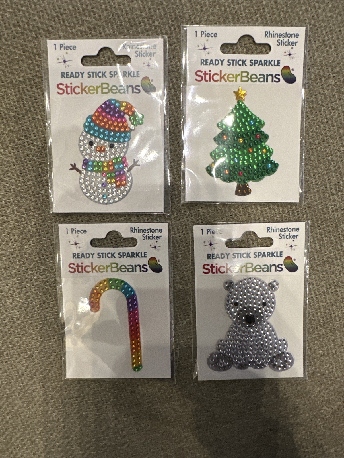 NEW StickerBeans Winter Collection Set Of 4 Stickers – 2” Sticker