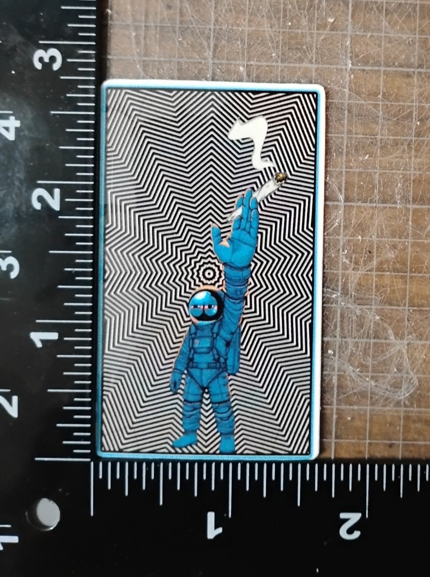 420 Trippy Astronaut Stoner Humor Vinyl Decal Sticker