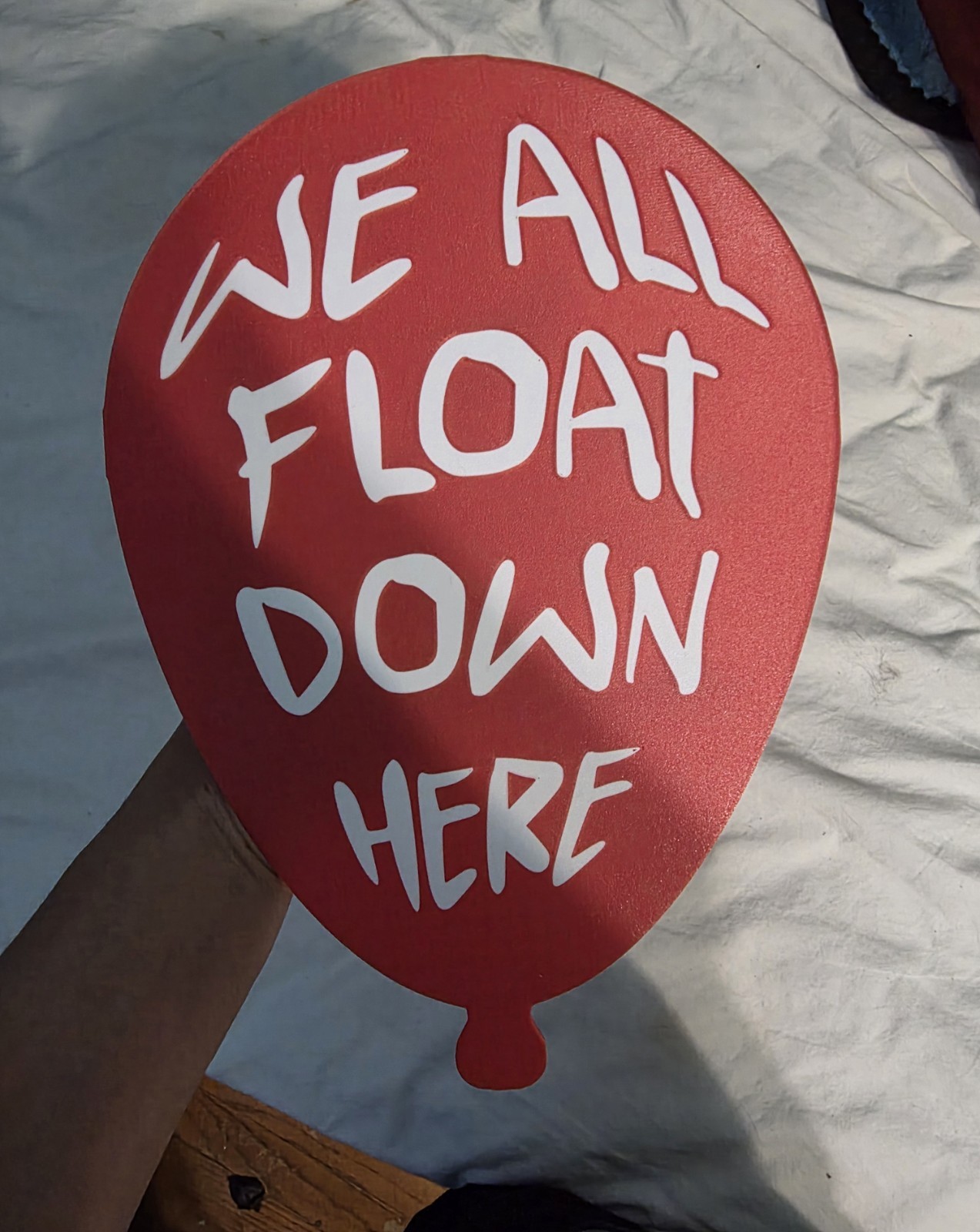 3D Printed It Red Balloon Wall Decoration