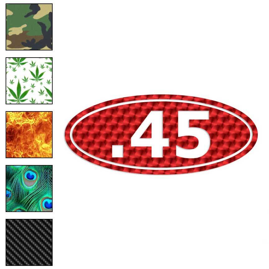 .45 Ammo, Vinyl Decal Sticker, 40 Patterns & 3 Sizes, #26
