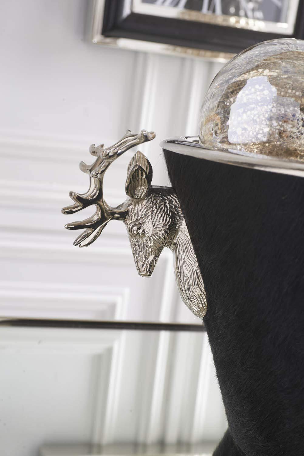 K&K Interiors 16924C 23 In Beverage Bucket Hide & Deer Head Handles