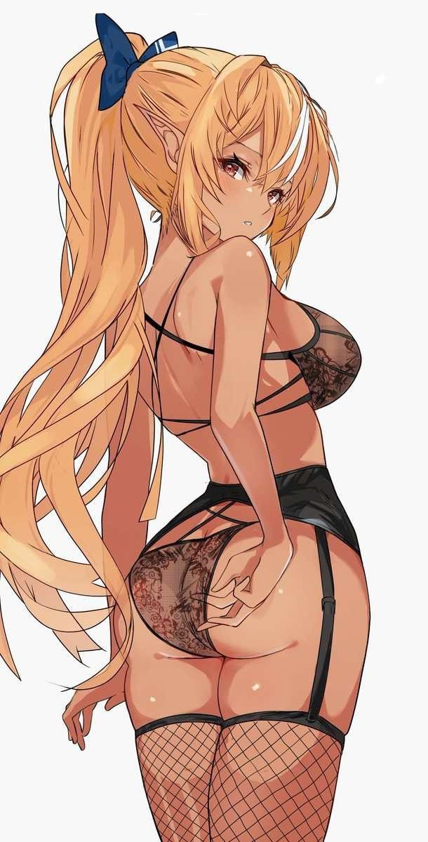 Blonde Anime Sexy Waifu Pinup Hot Otaku Anime Car Vinyl Sticker NSF custom size