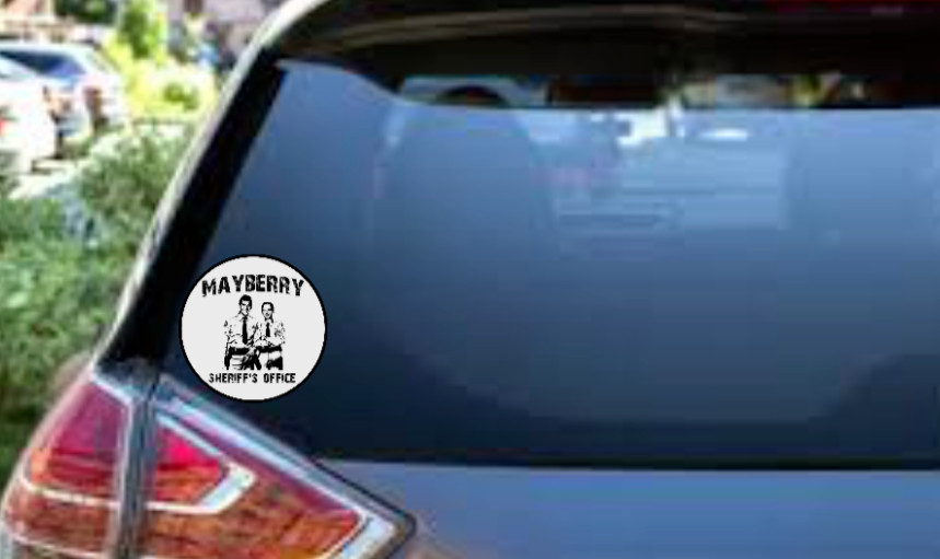 Andy Griffith Show – Mayberry Sheriffs Office – 4" Vinyl Decal Car Cooler Laptop