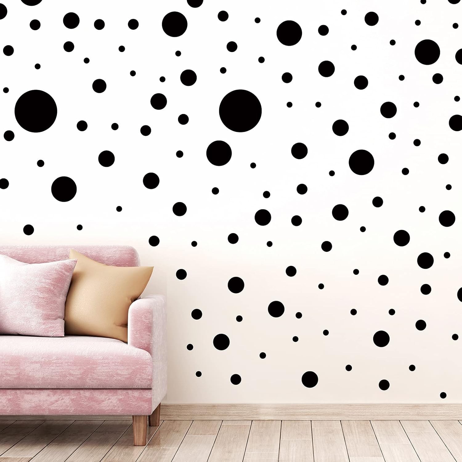 264 Pcs Polka Dot Wall Decals for Classroom Decor Kids Circle Wall Sticker Vi…