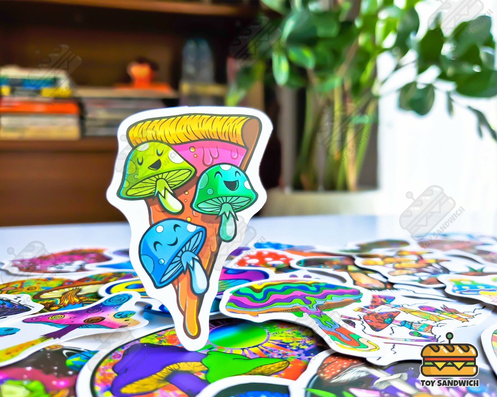 50 pcs "Trippy Mushroom" Sticker Pack 420 Get High Psychedelic Nature Decals