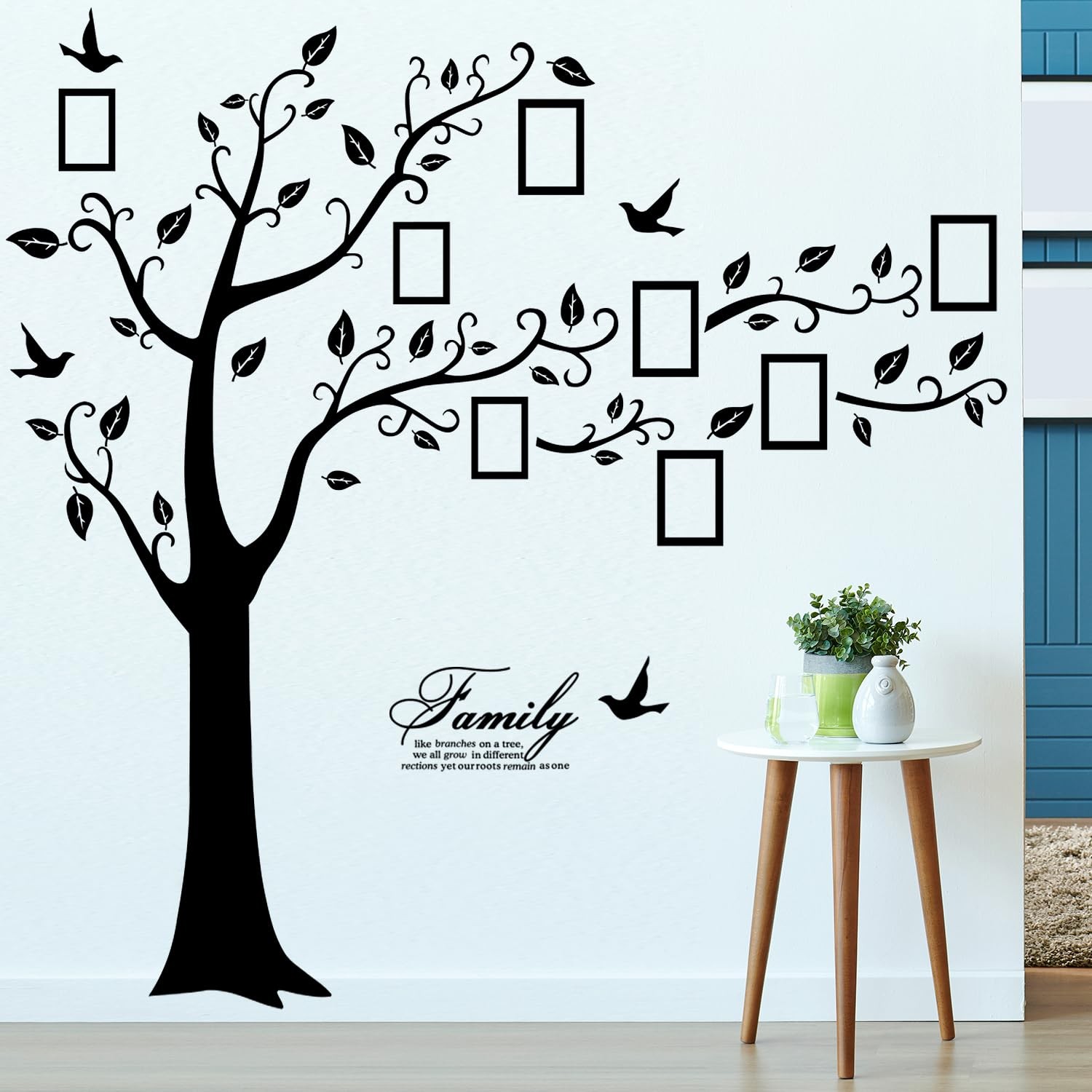 Family Tree Wall Decor Picture Frames Collage for Living Room Frame Accessories