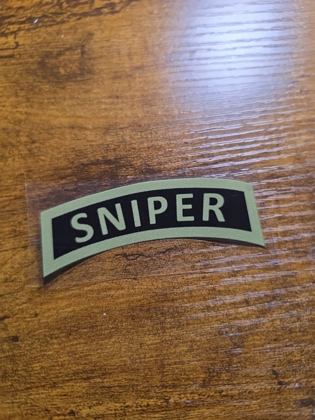 Sniper Tab Subdued 3in UV DTF Decal Waterproof Made In USA