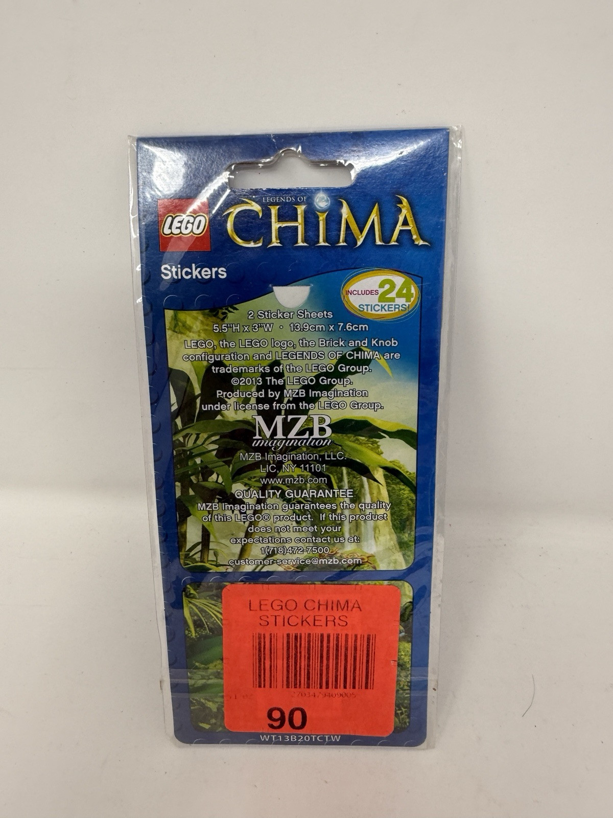 LEGO Chima Sticker Sheets – 24 Stickers – 2 Sheets, 5.5" x 3"