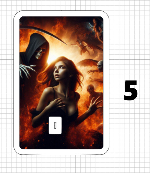 Grim Reaper ATM Debit Credit Card Skin Sticker Devil Demon Hell Death Sickle USA