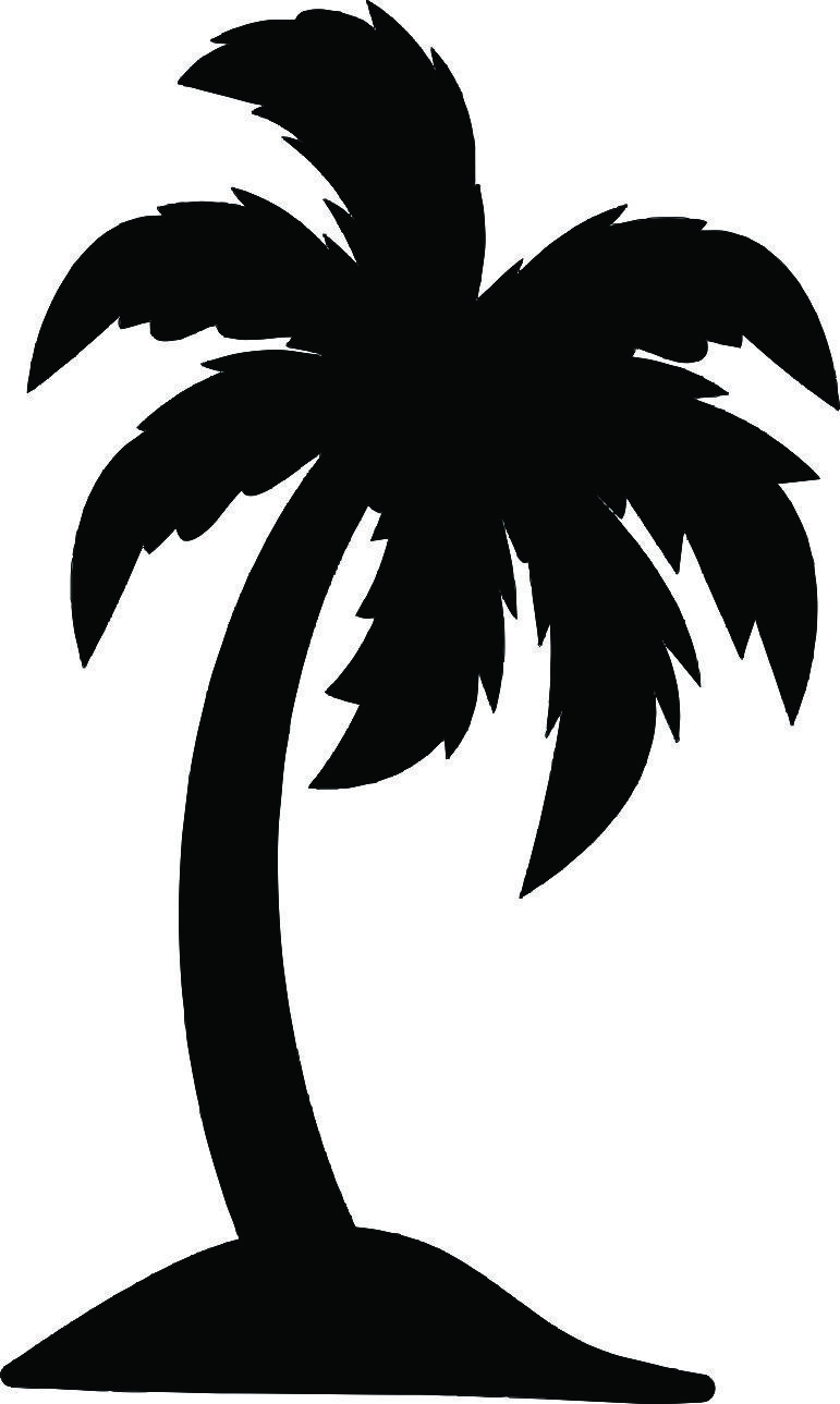 Vinyl Decal Palm Tree Style #2 Transfer Sticker Premium Quality Outdoor Vinyl