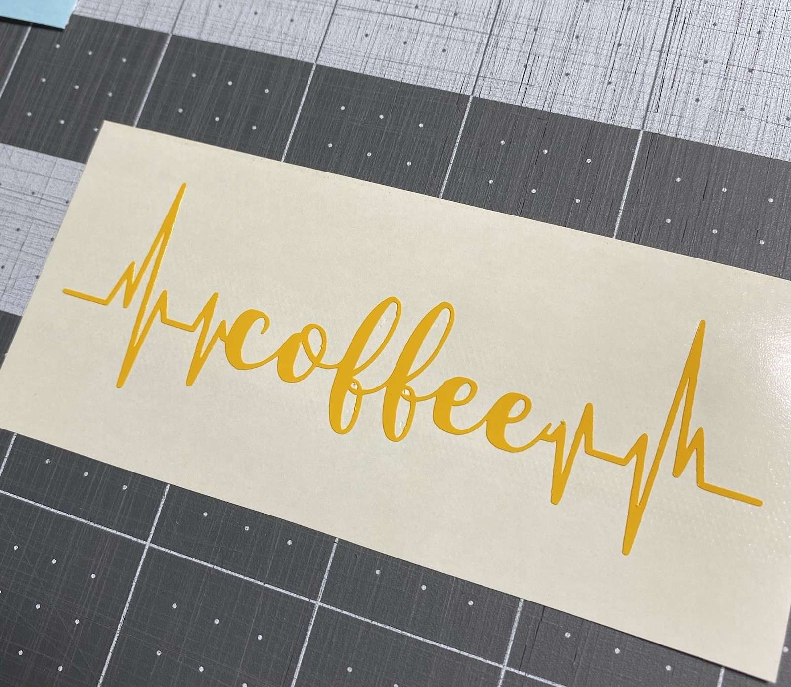 Vinyl Decal for Window – Coffee Pulse