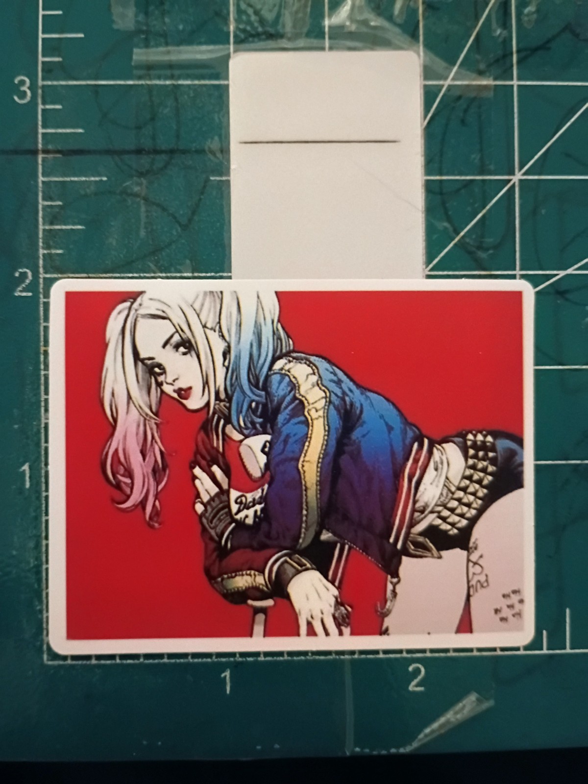 HARLEY QUINN STICKER X MATEE DIECUT RECTANGLE STICKER X 2.5 X 2 INCH STICKER XX