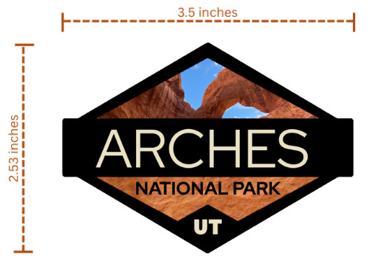 Utah National Parks – The 'Mighty Five' – Vinyl Sticker 5-Pack