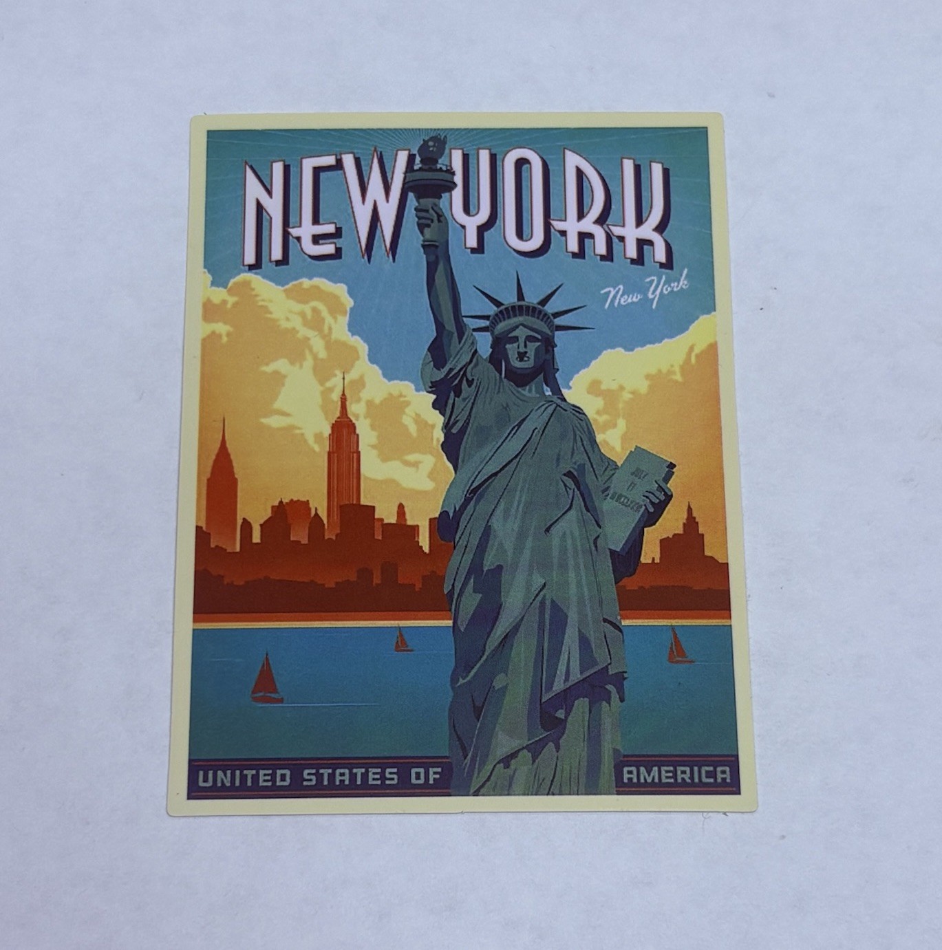 New York City Sticker Statue Of Liberty Decal Vinyl USA Travel Souvenirs P2