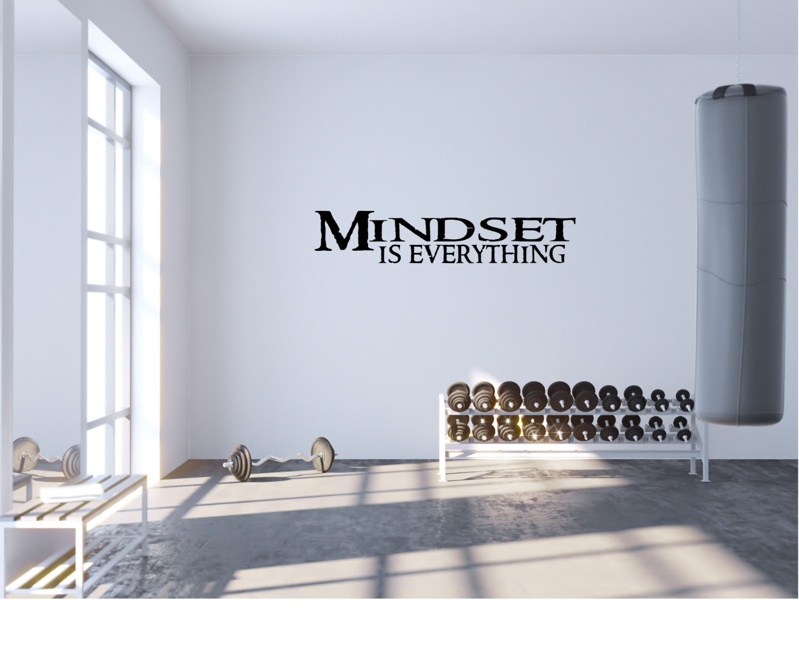 Mindset is Everything~ Motivational Vinyl Wall Decal Quote Sticker Inspirational