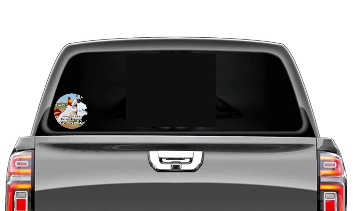 Cartoons – Foghorn Leghorn (Whoopin) 4" Vinyl Decal Handmade Auto Laptop Cooler