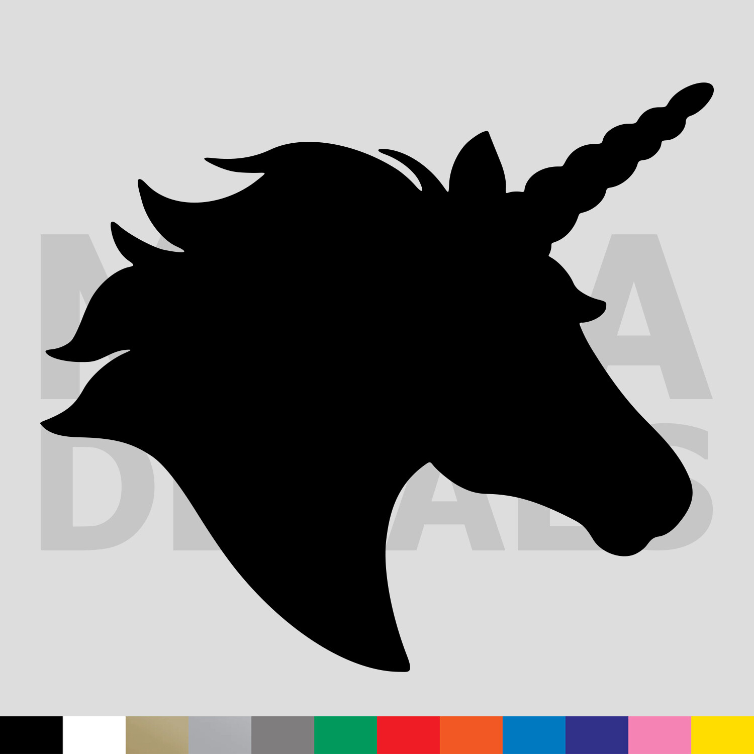 Unicorn Vinyl Die Cut Decal Sticker – Mythological Horn Horse