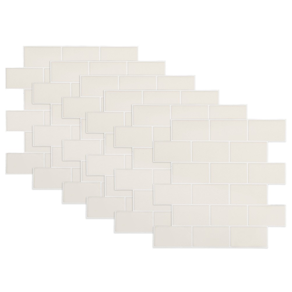 6 Pcs Tile Sticker Self Adhesive Tiles Peel and Bathroom Floor Stickers