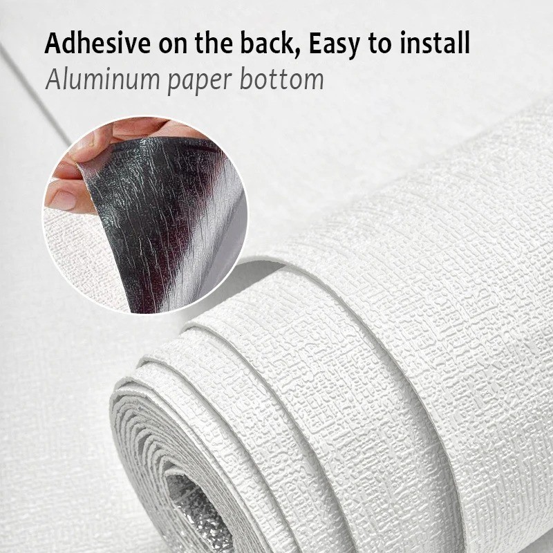 White Foam 3D Wall Sticker Thicken Waterproof Self-adhesive XPE Foam Wallpapers