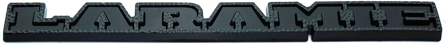 1Pc 2019 2020 Laramie Emblem 3D Badge Tailgate Rear Nameplate Sticker Black