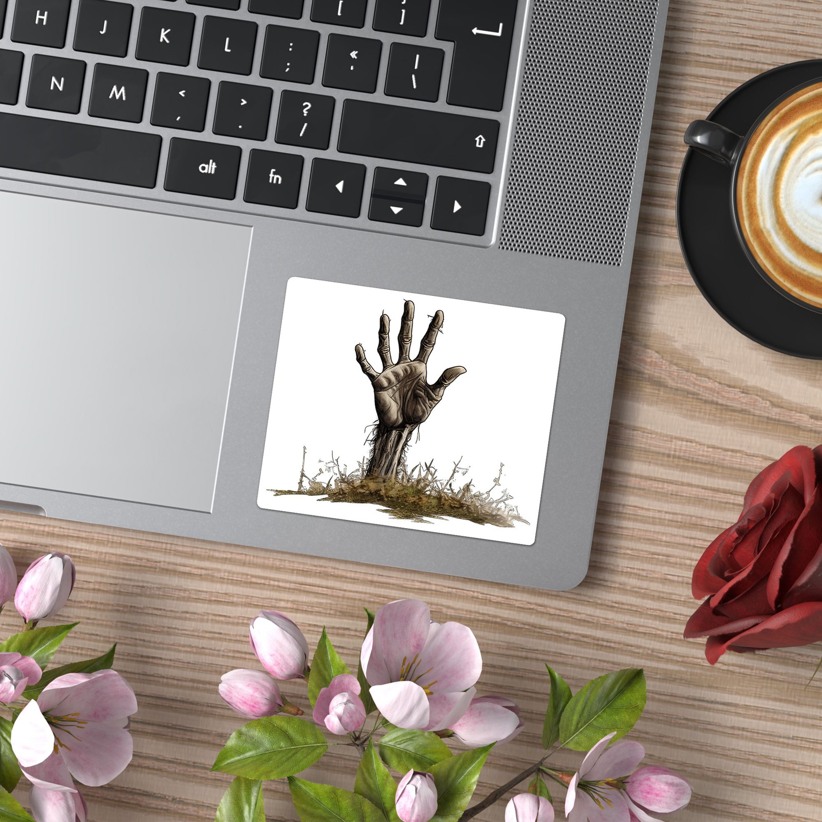 Zombie Hand Grave – Vinyl Decal Sticker – Car Window Laptop – ebn9421