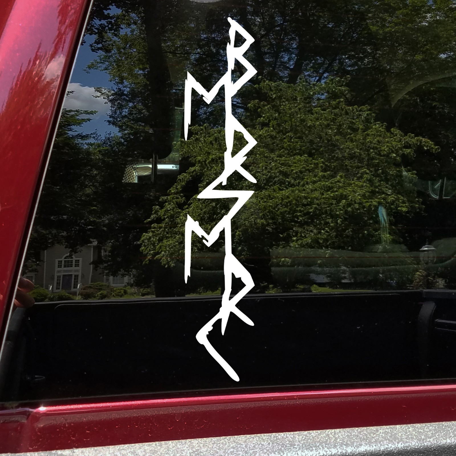 Berserk Viking Bind Rune Decal – Norse Futhark Symbol Sticker – Car Truck Laptop
