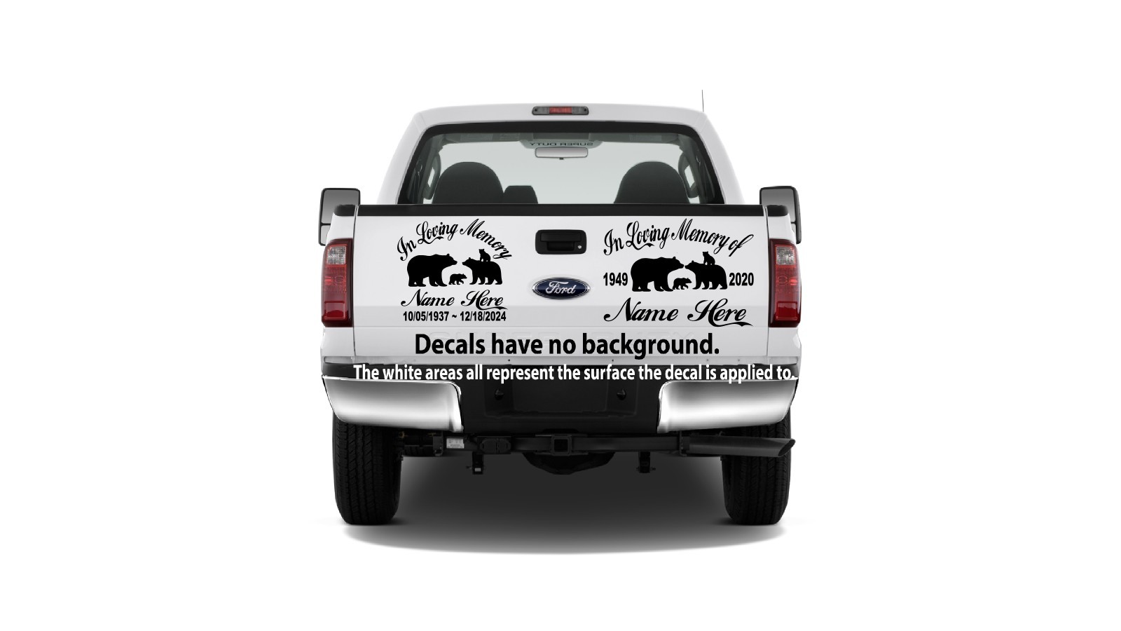 In Loving Memory of Decal – Bear Family Outdoors Compass Memorial Sticker