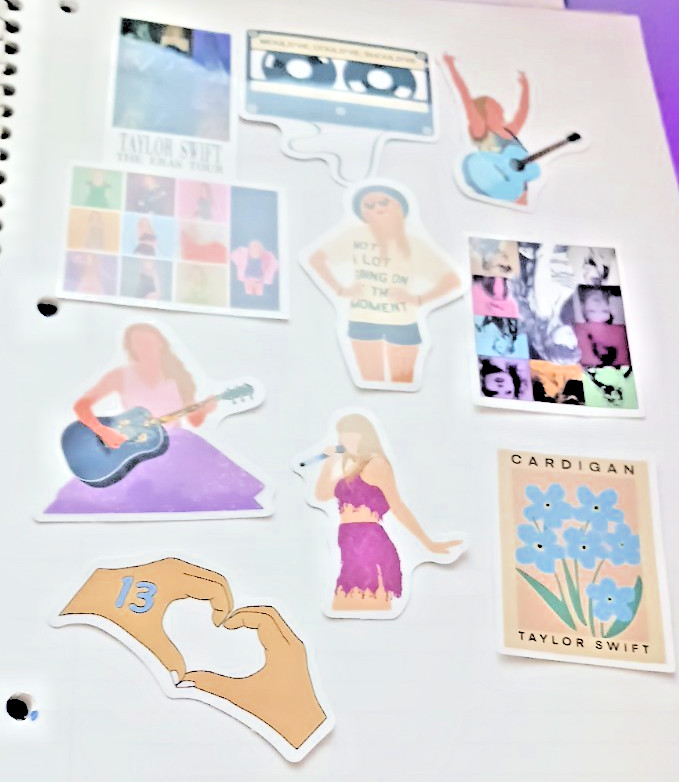 Taylor Swift Stickers 10 pcs. Party Favors , Water Bottle, Decor, Music FAN #4