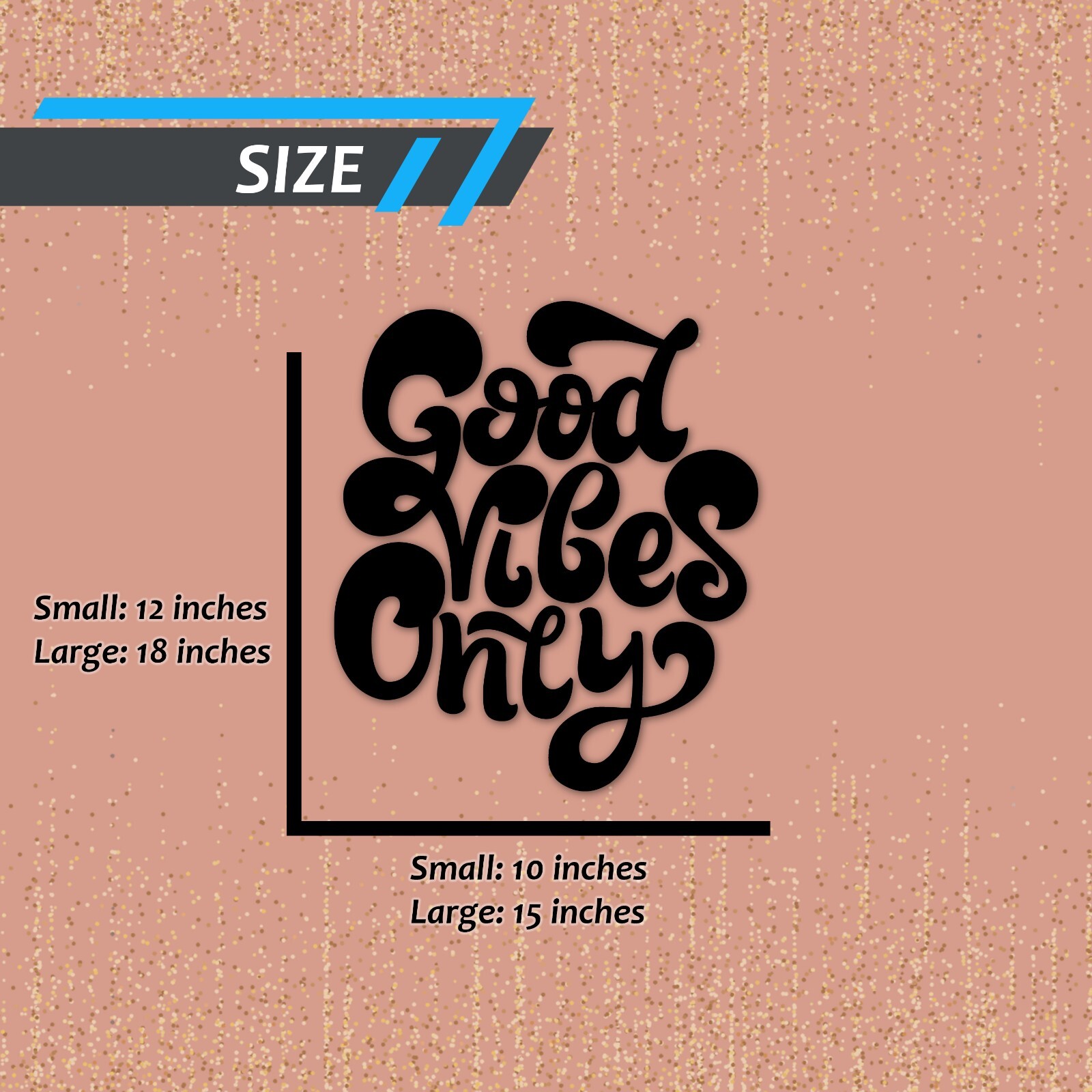 Good Vibes Only Inspirational Wall Decals Bedroom Motivational Quote Sticker