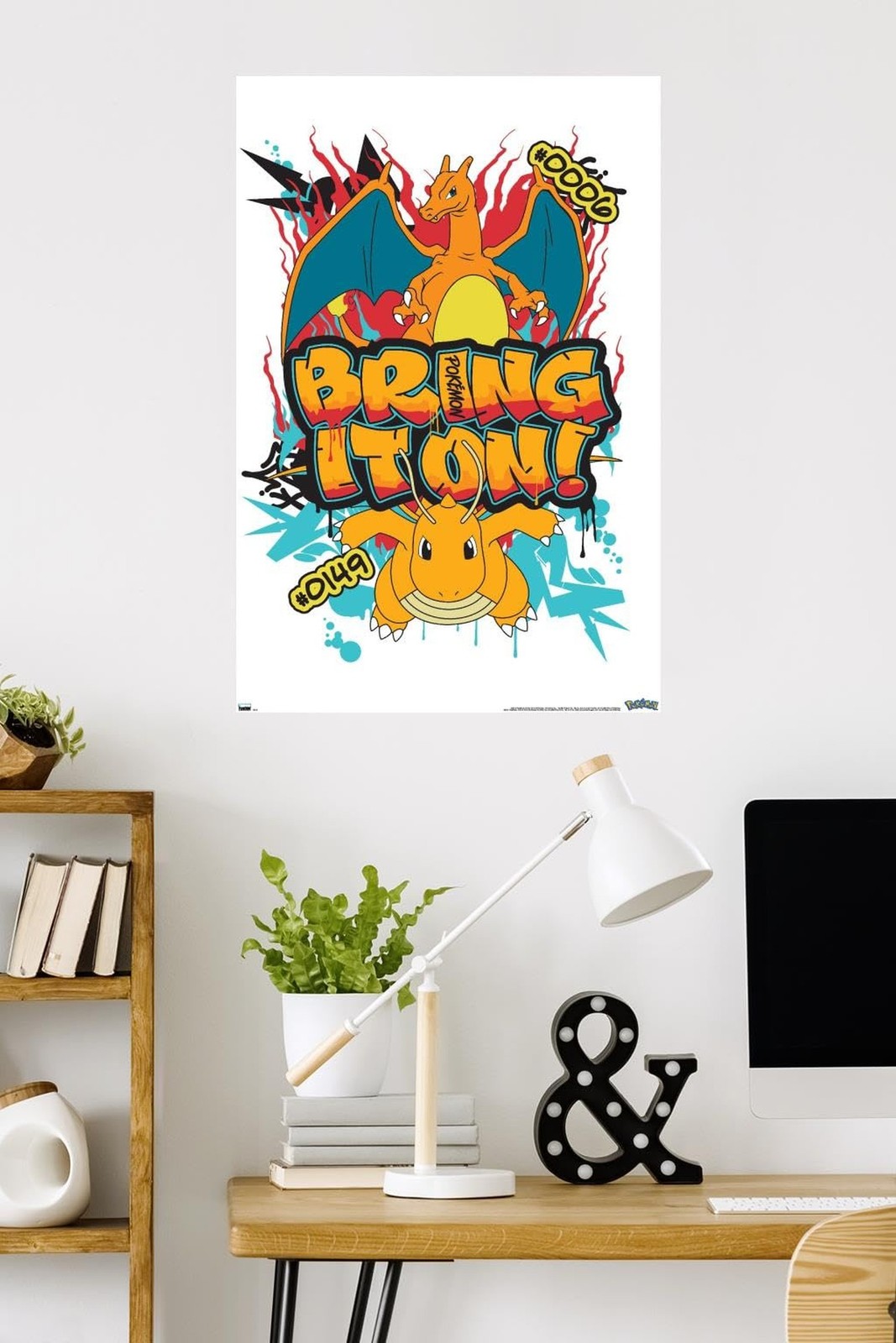 Pokémon: Graffiti – Bring It On Wall Poster, 34L" x 22.4W", Unframed Versio