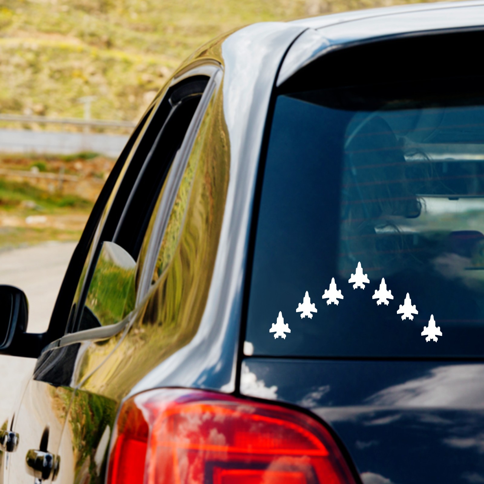 Fighter Jets Vinyl Decal Sticker Car Truck Window Air Force Military USA pride