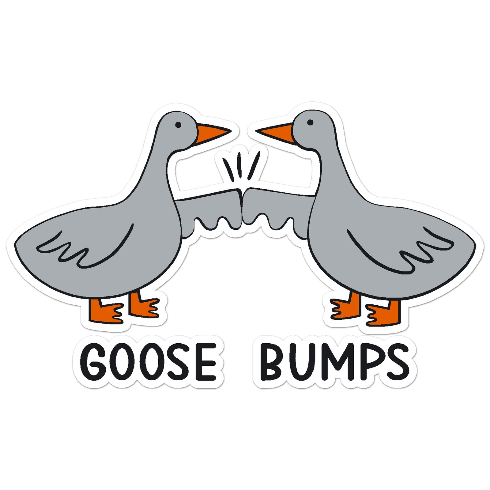 Goose Fist Bump – Vinyl Decal Sticker – Car Window Laptop – ebn12077