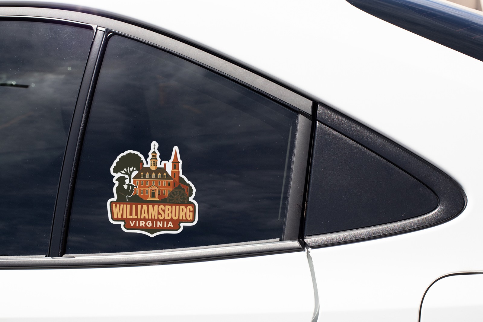 Williamsburg Sticker Decal Vinyl Die-Cut City Skyline Landmark Design