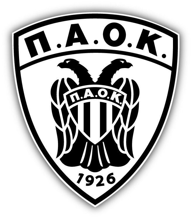 PAOK FC Greece Soccer Football Car Bumper Sticker Decal 4" x 5"