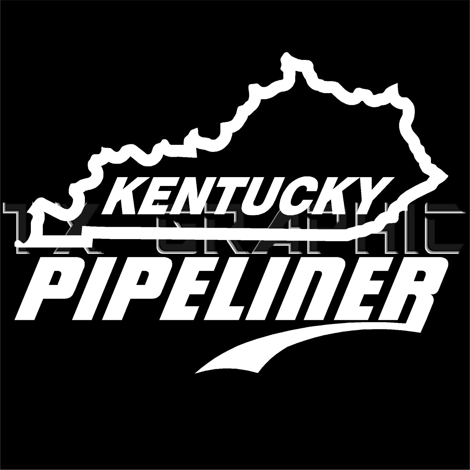 KENTUCKY PIPELINER KY PIPE LINER DECAL VINYL STICKER WINDOW OIL GAS RIG