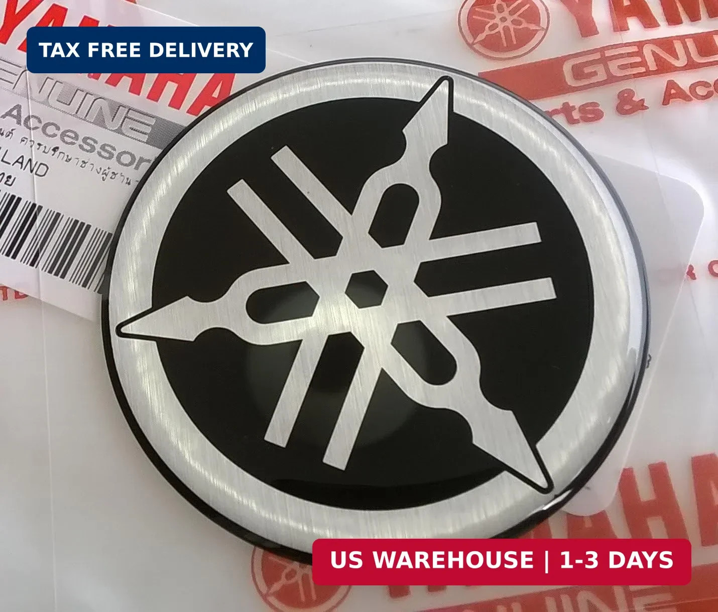 Yamaha Tuning Fork Decal Sticker Emblem- 50 mm,
