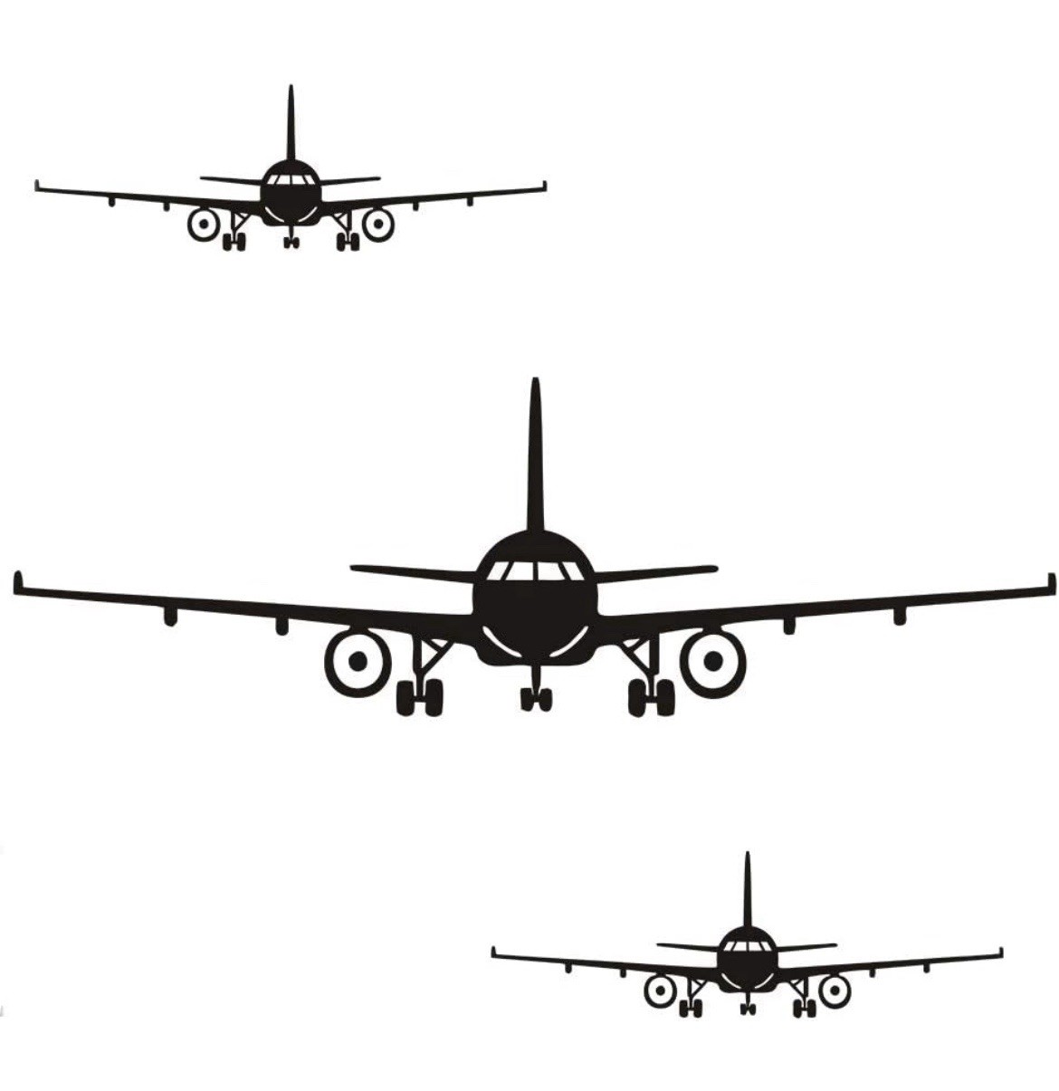 Aircraft Wall Decor Stickers DIY Removable Airplane Mural for Boys Girls Bedroom