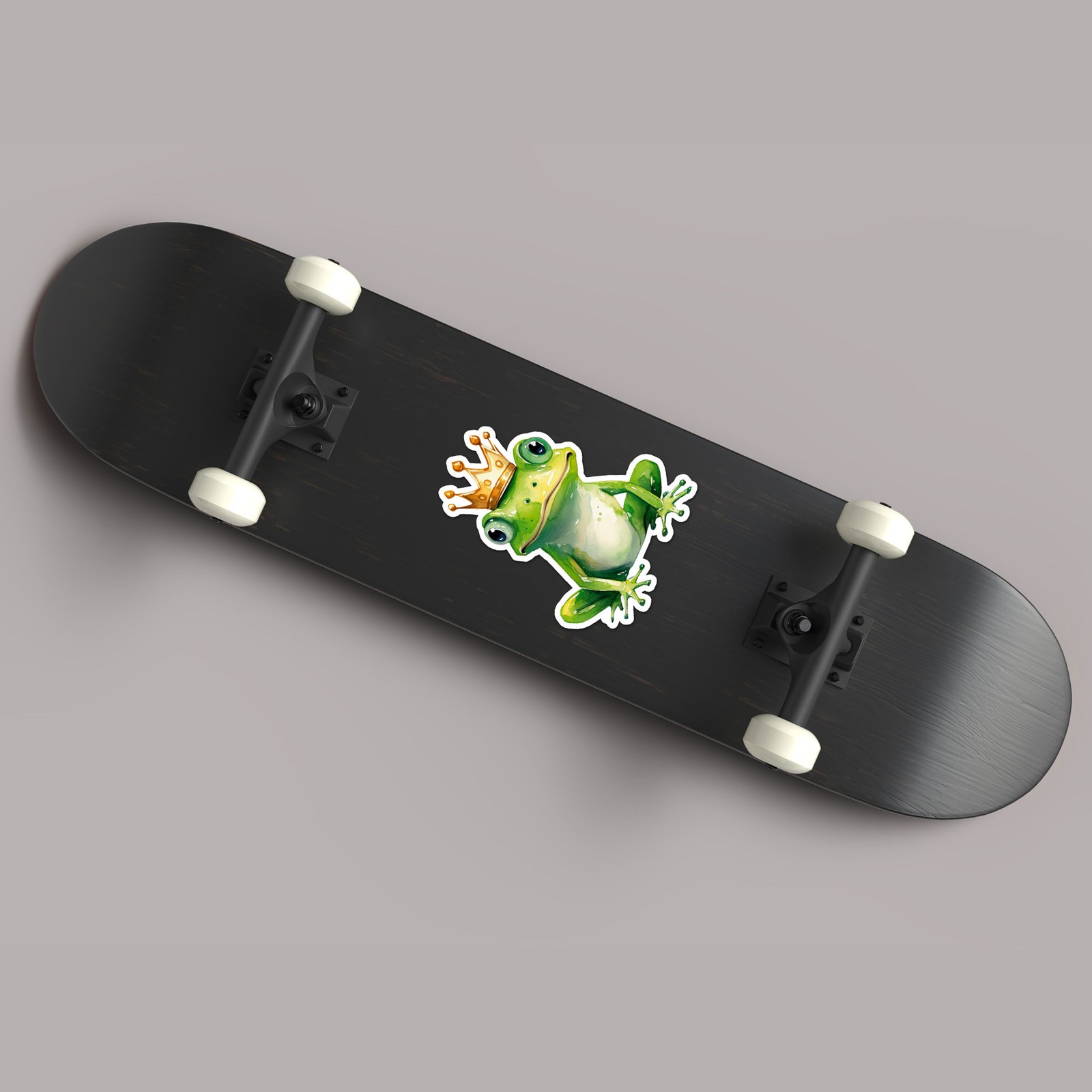 Frog Prince Crown – Vinyl Decal Sticker – Car Window Laptop – ebn12555