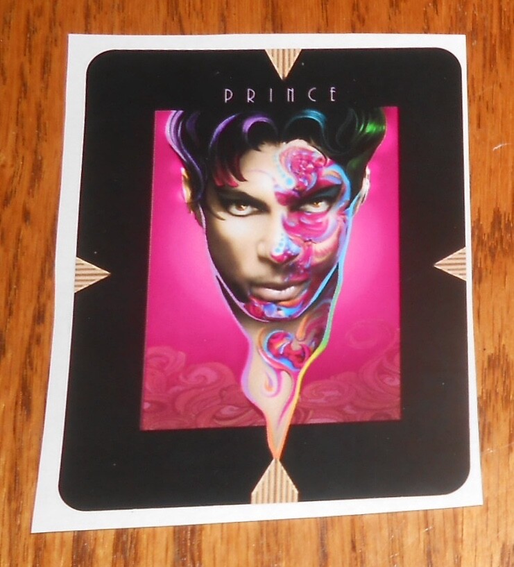 Prince Sticker Vintage 3×3.5 RARE Lotus Flower