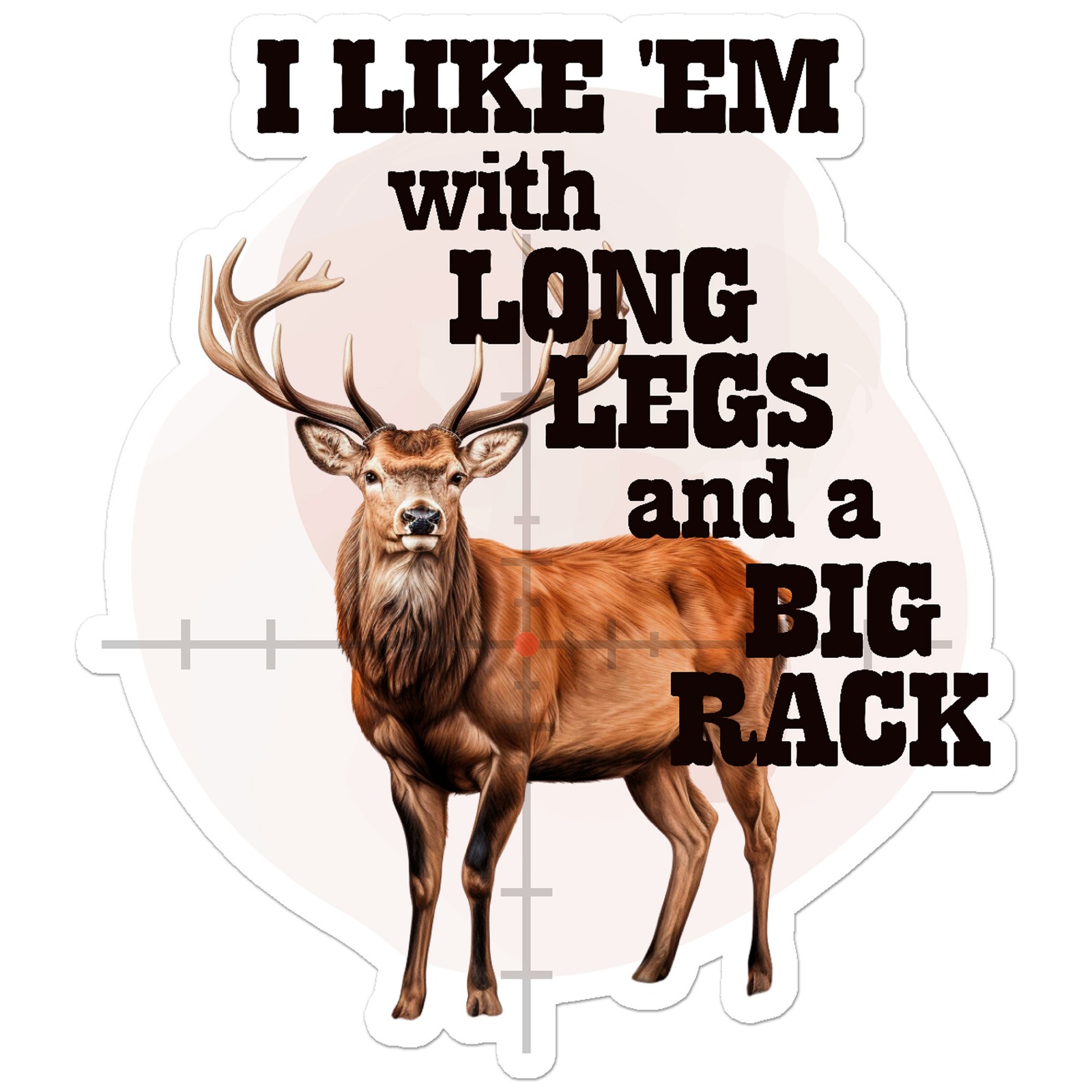 Log Legs Big Rack – Vinyl Decal Sticker – Car Window Laptop – ebn12592