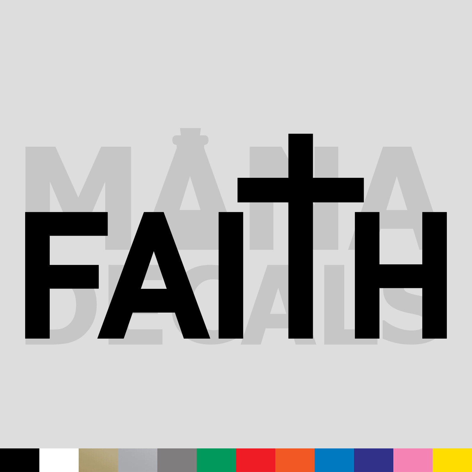 Faith Vinyl Die Cut Decal Sticker – Christian Religion Cross Jesus Religious