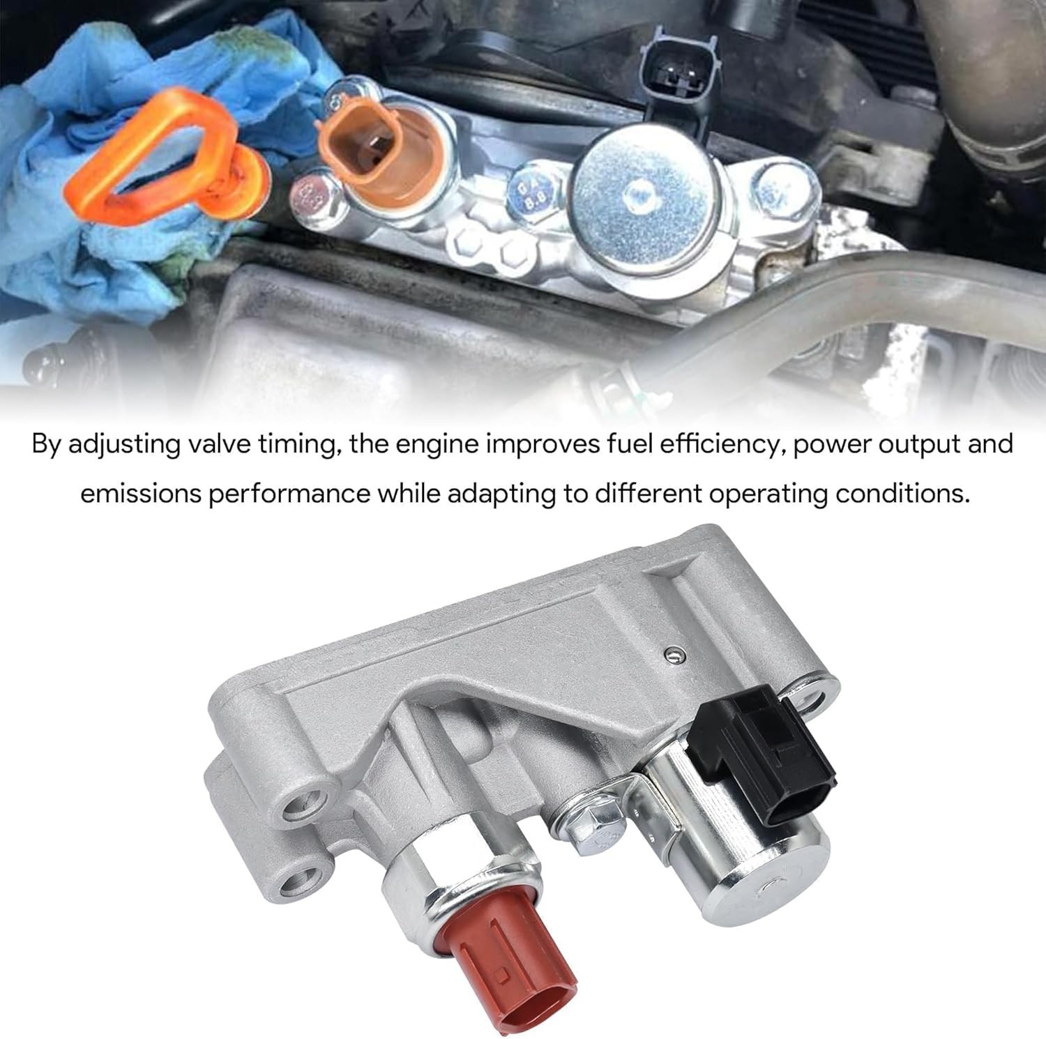 Solenoid Variable Valve Timing Solenoid Compatible with Honda Odyssey 2008-2017