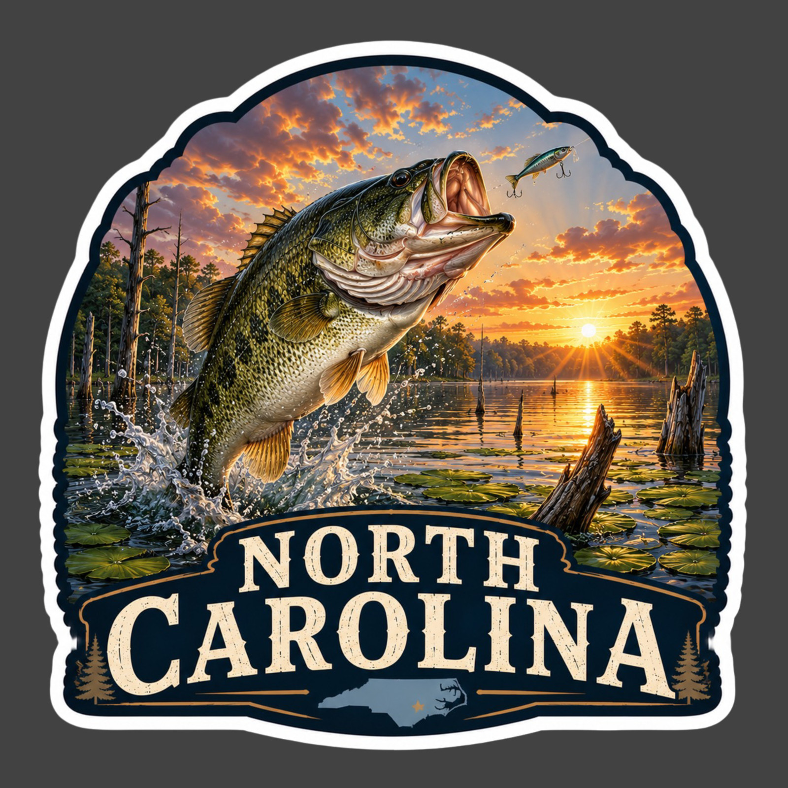 North Carolina Outer Banks Sticker Vinyl Decal Wild Horses Beach Coastal