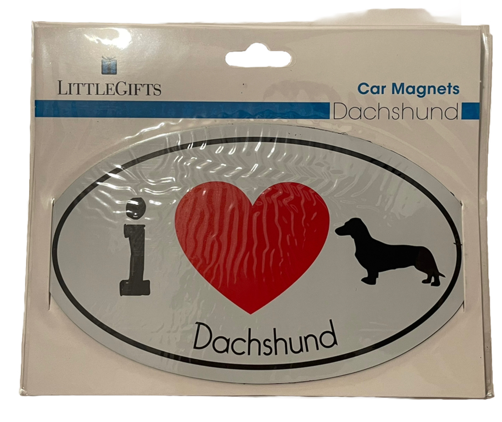 Little Gifts I ❤️ Dachshund Car Magnet 6” X 3.5”