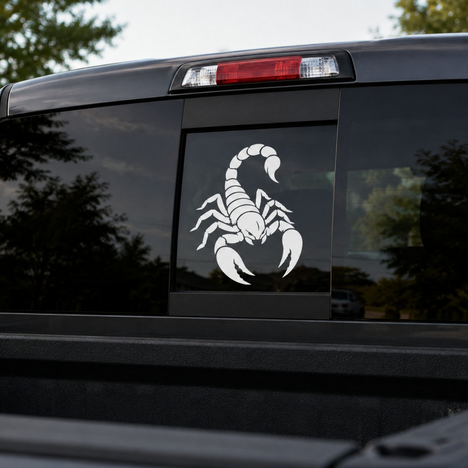 Scorpion Decal Sticker – Tribal Scorpion Silhouette – Car Window Laptop Vinyl